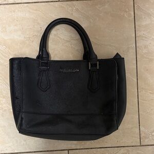 Jones Black Leather Tote Bag